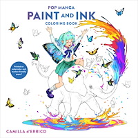 Clarkson Potter Pop Manga Paint and Ink Coloring Book (pocket, eng)