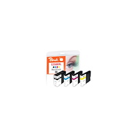Peach Peach Combi-Pack C2500XL - 4-pack - svart, gul, cyan, magenta - kompatibel - bläckpatron (alternativ för: Canon PGI-2500...