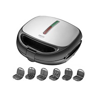 ADLER Camry Premium CR 3057 - grill/sandwich/waffle/nut/omelet maker - svart/silver