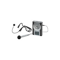 Monacor Monacor WAP-8 Handhållen talmikrofon Inkl. sköld, Inkl. väsk...