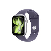Apple Apple Watch Series 11 (GPS + Cellular) - silveraluminium - smart klocka med sportband - lila dimma - 64 GB