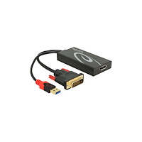 DeLOCK Delock - videokonverterare - svart