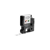 DYMO Tape Rhino vinyl 12mm svart på vit