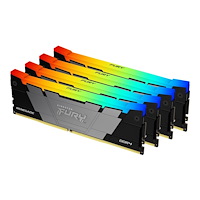 Kingston Technology Kingston FURY Renegade RGB - DDR4 - sats - 32 GB: 4 x 8 GB - DIMM 288-pin / PC4-28800 - ej buffrad