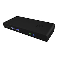 RaidSonic Technology ICY BOX IB-DK2251AC - dockningsstation - USB-C / USB 3.0 - 2 x HDMI - 1GbE