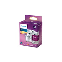 Philips Philips Spot - LED-spotlight - GU10 - 3.5 W - varmt vitt ljus - 2700 K (paket om 2)