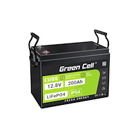 GREENCELL Green Cell LFPGC12V200AH, Litiumjärnfosfat (LiFePo4), 12,8 V...