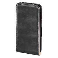 Hama Mobilväska Sams Gal. Ace flip-front svart läder