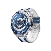 Huawei Huawei Watch Ultimate 2 - steel-color zirconium-based liquid metal - smart klocka med rem - blue and white - blå