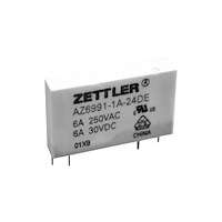 Zettler Electronics Zettler Electronics AZ6991-1A-12DE Tryckrelä 12 V/DC 8 A 1 x...