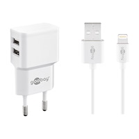 Goobay goobay Dual Apple Lightning charger set strömadapter - USB - 12 watt