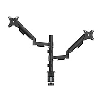 Gembird Gembird monteringssats - justerbara armar - för 2 LCD-bildskärmar - svart av fin textur