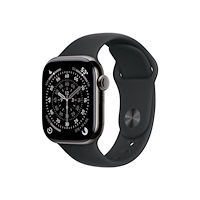 Apple Apple Watch Series 11 (GPS + Cellular) - skiffer titan - smart klocka med sportband - svart - 64 GB