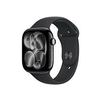 Apple Apple Watch Series 11 (GPS) - jet black aluminium - smart klocka med sportband - svart - 64 GB