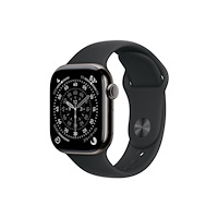 Apple Apple Watch Series 11 (GPS + Cellular) - skiffer titan - smart klocka med sportband - svart - 64 GB