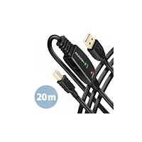 AXAGON AD?-220B USB 2.0 A-M ? B-M aktiv anslutningskabel/förstärkar...