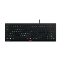 CHERRY CHERRY STREAM KEYBOARD - tangentbord - hygieniskt tangentbord som kan desinficeras - QWERTY - Nordisk Inmatningsenhet