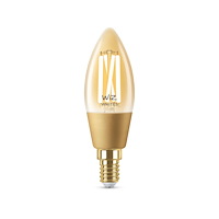 WiZ WiZ Filamentkronljus bärnstensgul 25 W C35 E14, Smart glödla...