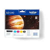 Brother Brother LC1240 Value Pack - 4-pack - svart, gul, cyan, magenta - original - bläckpatron