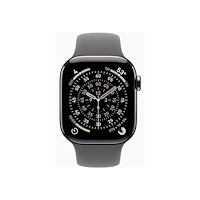 Apple Apple Watch Series 11 (GPS + Cellular) - naturlig titan - smart klocka med sportband - klippgrå - 64 GB