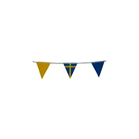Festive Vimpel FESTIVE Svenska flaggan tyg 9m