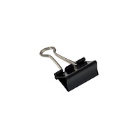 Stick´n´Find Stickn papperklämmor i stål svart bnt 30 mm foldback, 12 st/...