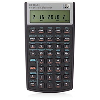 HP Hewlett-Packard HP 10bII+ finansräknare LCD 12 siffror batte...
