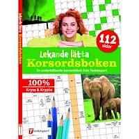 Tankesport Lekande lätta korsordsboken (häftad)