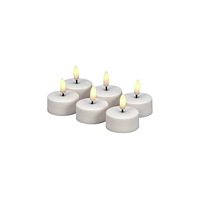 KONSTSMIDE Värmeljus KONSTSMIDE LED timer vit 6/fp