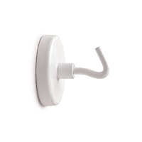 MAUL Maul krokmagnet - 4,7 cm diameter - vit (paket om 5)