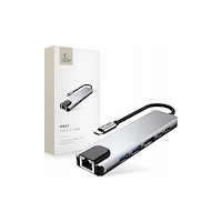 Tech-Protect TECH-PROTECT HB02 hubbadapter 6-i-1 Type-C + USB 2.0 + USB 3...