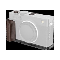 SMALLRIG SmallRig 6237 L-Shaped Mount Plate with Wooden Handle for FUJIFILM X-E5 (Ebony, Black)