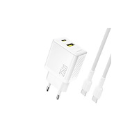 Dudao Dudao A26TCEU Adapter 25Watt 1xUSB-C 1xUSB-A (1 m USB-C till...
