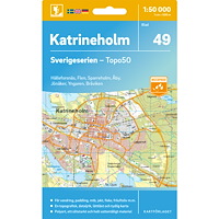 Kartförlaget 49 Katrineholm Sverigeserien Topo50 (Skadad)