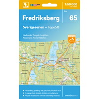 Kartförlaget 65 Fredriksberg Sverigeserien Topo50 (Öppnad)