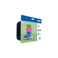 Brother Brother LC221 Value Pack - 4-pack - svart, gul, cyan, magenta - original - bläckpatron