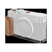 SMALLRIG SmallRig 5985 L-Shaped Mount Plate with Wooden Handle for FUJIFILM X-E5 (Rosewood, Black)