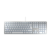 CHERRY CHERRY KC 6000 SLIM FOR MAC - tangentbord - tysk - silver Inmatningsenhet