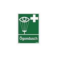 SYSTEMTEXT Skylt Ögondusch 297x105mm