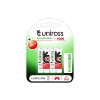 Uniross Batteries NiMH Hybrio AAA/HR03 1,2V 1000