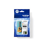 Brother Brother LC421XL - 4-pack - XL - svart, gul, cyan, magenta - original - bläckpatron
