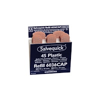 ORKLA CARE AB Plaster Salvequick vandafvisende 6036, plast, pakke a 6 stk.