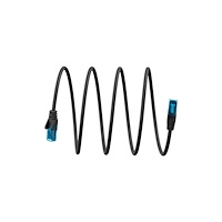 Goobay CAT 6A Patchkabel U/UTP, svart, 2 m