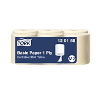 Essity Denmark A/S Allroundpapper Tork® M2 Basic centerfeed 120150, 1-lagers, f...