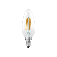 OSRAM OSRAM STAR - LED-glödlampa med filament - form: B40 - klar finish - E14 - 3.4 W - varmt vitt ljus - 2700 K