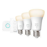 Philips Philips Hue White Starter Kit - trådlös belysningsuppsättning - LED-glödlampa x 3 - form: A60 - E27 - 9.5 W - varmt vitt...
