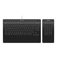 3Dconnexion 3Dconnexion Keyboard Pro with Numpad - tangentbord och numerisk knappsats - QWERTZ - tysk Inmatningsenhet