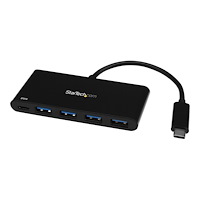 StarTech.com Startech 4-ports USB C-hubb med 4 USB Type-A-portar (USB 3.0 SuperSpeed 5 Gbps) - 60 W strömförsörjning pass-through-lad...