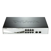 D-Link D-Link Web Smart DGS-1210-08P - switch - 8 portar - Administrerad - rackmonterbar