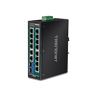 TRENDnet TRENDnet TI-PG162 - Industrial - switch - 16 portar - ohanterad - TAA-kompatibel